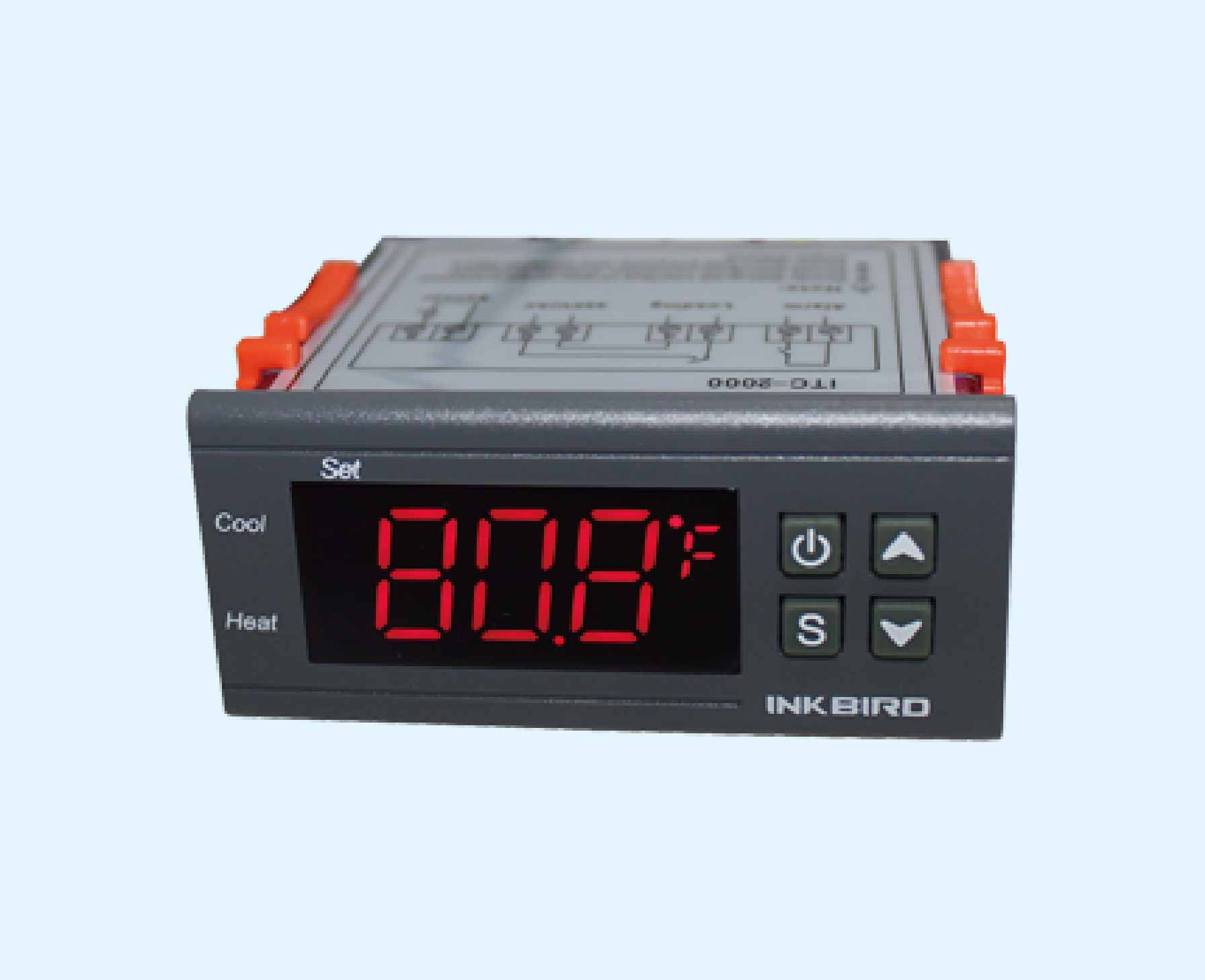 110V Digital Temperature Controller Thermostat w/ NTC Sensor Probe ITC-2000 New 